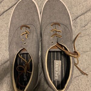 Sperry sneakers.